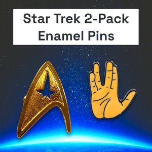 NWT/NIB Star Trek 2-Pack Enamel Pins